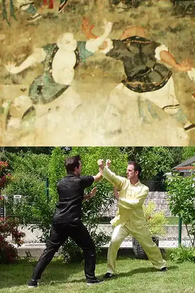 Wandgemälde und heute