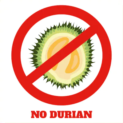 No Durian Sign
